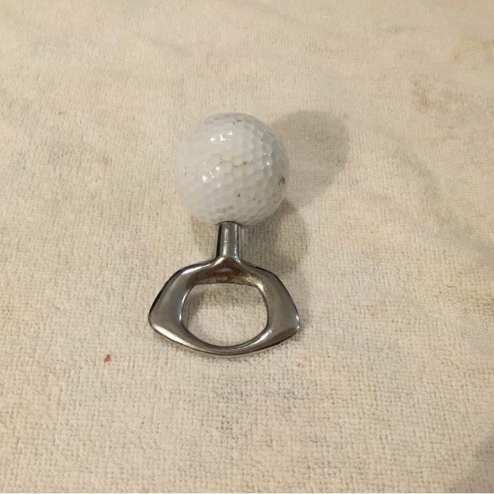 Stylish Silver and White Bottle Opener